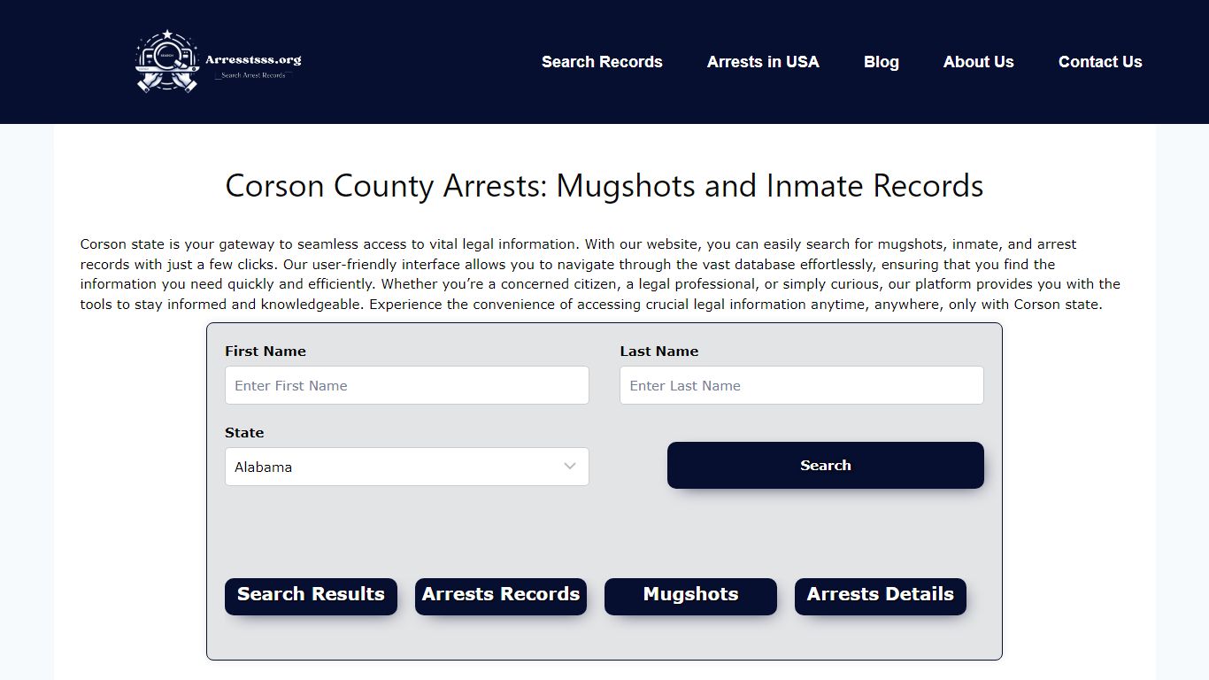 Corson County Arrests: Mugshots and Inmate Records